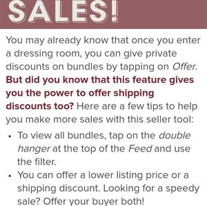 Shipping discount!